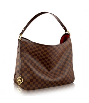 Louis Vuitton N41460 Delightful MM Hobo Bag Damier Ebene Canvas