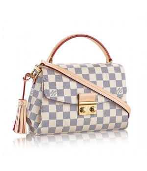 Louis Vuitton N41581 Croisette Crossbody Bag Damier Azur Canvas