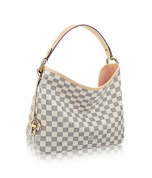 Louis Vuitton N41606 Delightful PM Hobo Bag Damier Azur Canvas