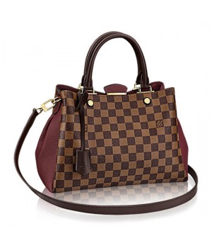 Louis Vuitton N41675 Brittany Tote Bag Damier Ebene Canvas