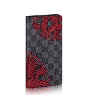 Louis Vuitton N41676 Brazza Wallet Damier Graphite Canvas