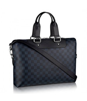 Louis Vuitton N42241 Porte-Documents Jour Briefcase Damier Cobalt Canvas