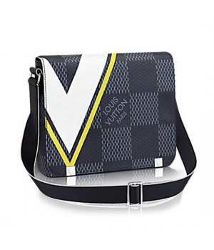 Louis Vuitton N44002 District PM Messenger Bag Damier Cobalt Canvas