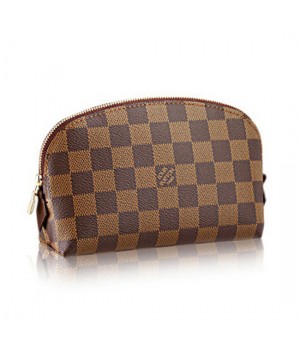 Louis Vuitton N47516 Cosmetic Pouch Damier Ebene Canvas