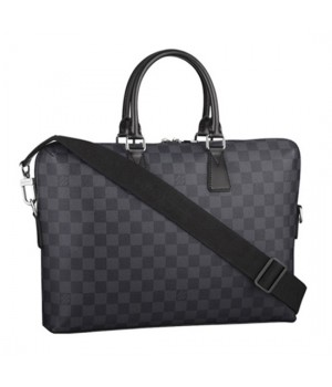 Louis Vuitton N48224 Porte Documents Jour Briefcase Damier Graphite Canvas