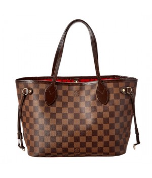Louis Vuitton N51109 Neverfull PM Shoulder Bag Damier Ebene Canvas