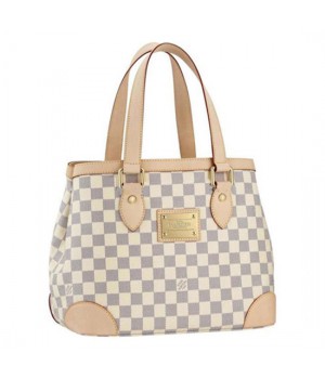 Louis Vuitton N51207 Hampstead PM Shoulder Bag Damier Azur Canvas