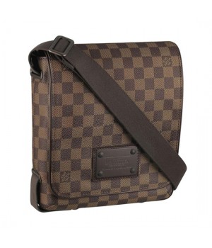 Louis Vuitton N51210 Brooklyn PM Messenger Bag Damier Ebene Canvas