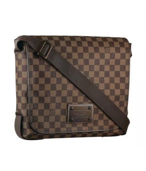 Louis Vuitton N51211 Brooklyn MM Messenger Bag Damier Ebene Canvas