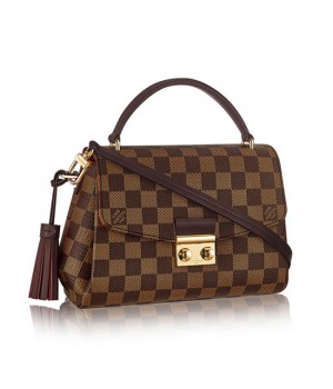 Louis Vuitton N53000 Croisette Crossbody Bag Damier Ebene Canvas