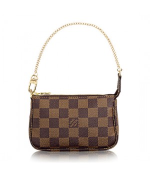 Louis Vuitton N58009 Mini Pochette Accessoires Damier Ebene Canvas