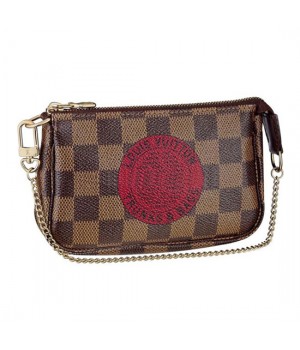 Louis Vuitton N58011 Mini Pochette Accessoires Trunks Bag Damier Ebene Canvas