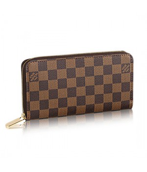 Louis Vuitton N60015 Zippy Wallet Damier Ebene Canvas