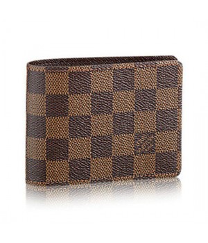 Louis Vuitton N60895 Multiple Wallet Damier Ebene Canvas