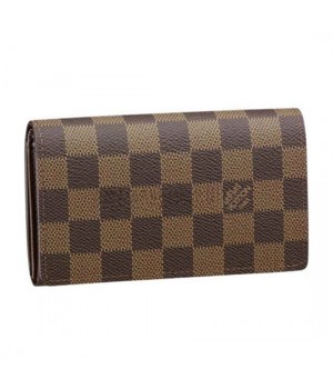 Louis Vuitton N61736 Tresor Wallet Damier Ebene Canvas