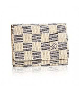 Louis Vuitton N61746 Business Card Holder Damier Azur Canvas