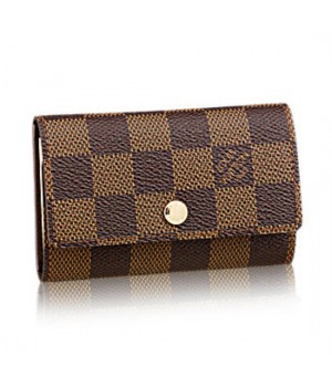Louis Vuitton N62630 6 Key Holder Damier Ebene Canvas