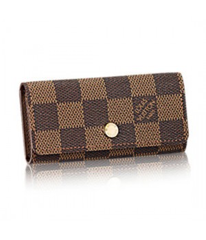 Louis Vuitton N62631 4 Key Holder Damier Ebene Canvas