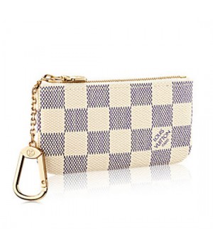 Louis Vuitton N62659 Key Pouch Damier Azur Canvas