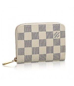 Louis Vuitton N63069 Zippy Coin Purse Damier Azur Canvas
