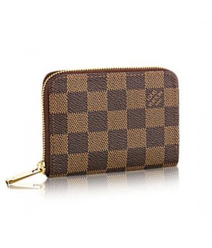 Louis Vuitton N63070 Zippy Coin Purse Damier Ebene Canvas