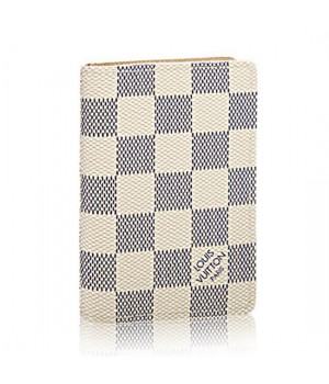 Louis Vuitton N63144 Pocket Organizer Damier Azur Canvas