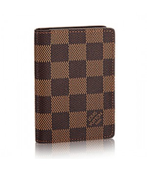 Louis Vuitton N63145 Pocket Organizer Damier Ebene Canvas