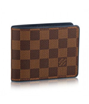 Louis Vuitton N63167 Multiple Wallet Damier Ebene Canvas
