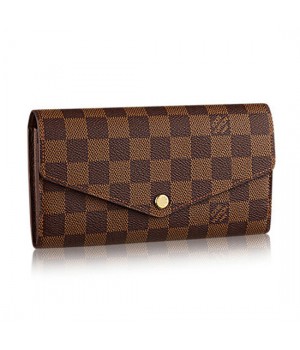 Louis Vuitton N63209 Sarah Wallet Damier Ebene Canvas