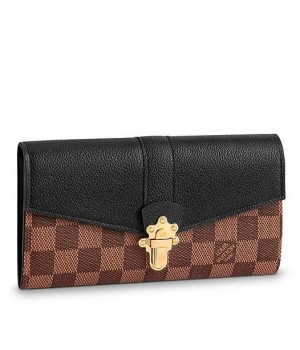 Louis Vuitton Clapton Wallet Damier Ebene N64449