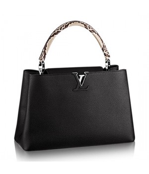 Louis Vuitton N91659 Capucines MM Tote Bag Taurillon Leather