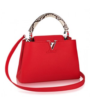 Louis Vuitton N92803 Capucines PM Tote Bag Taurillon Leather
