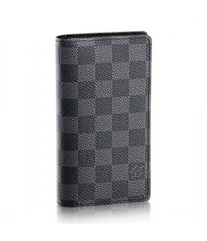 Louis Vuitton R20975 Pocket Agenda Cover Damier Graphite Canvas