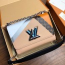 Louis Vuitton Twist Denim MM Chain Bag M50280 Pink 2019 (LVSJ-9032203 )