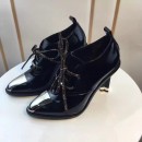 Louis Vuitton Black Patent Lambskin Lace-up Pump 2016 (GD5033-6092035 )