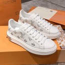 Louis Vuitton Bloom Embroidered Leather Sneaker White/Silver 2019 (KL-9032849 )