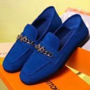 Louis Vuitton Prime Time Loafer Blue Suede 2017 (CC-7070811 )