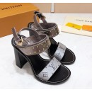 Louis Vuitton Horizon Monogram Heel 10cm Sandals Silver 2019 (KER-9022527 )