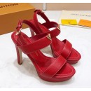 Louis Vuitton New Wave Heel Sandals Red 2019 (KER-9022529 )
