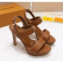 Louis Vuitton New Wave Heel Sandals Brown 2019 (KER-9022531 )