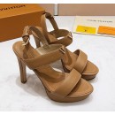 Louis Vuitton New Wave Heel Sandals Dark Beige  2019 (KER-9022532 )