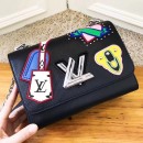 Louis Vuitton Epi Leather Patches Twist MM Bag M52699 Noir 2019 (XYS-8111212 )