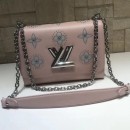 Louis Vuitton Studded Monogram Flowers Twist MM Bag Pink Cruise 2019 (HTM-8111210 )