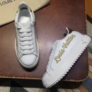 Louis Vuitton Logo Embroidered Time Out Sneaker 1A3U3A White/Gold 2018 (GD5002-8042354 )