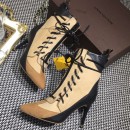 Louis Vuitton Heel 8.5cm Laureate Half Boots 1A1YNW Beige 2016 (SZ2029-6102716 )