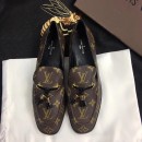 Louis Vuitton Monogram Canvas Leather Society Loafer 2017 (GD5002-7082332 )