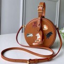 Louis Vuitton Dogs and Cants Calfskin Petite Boite Chapeau Bag M52972 Tan 2019 (F-9012120 )
