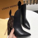 Louis Vuitton Heel 9.5cm Rodeo Queen Ankle Boots 1A2VJM Monogram/Leather 2017 (GD5023-7082341 )
