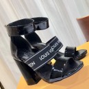 Lousi Vuitton Star Trail Sandal in Patent & Elastic Black 2018 (GD1054-8011805 )