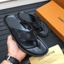 Louis Vuitton Men's Shong Slipper Sandal Monogram Eclipse Canvas (K2100-7061702 )